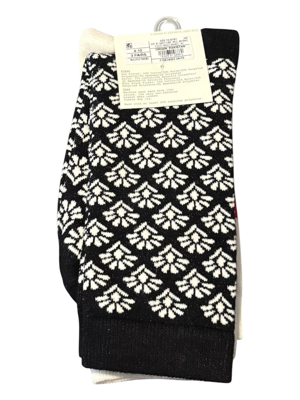 a new day  Women’s Cotton Blend Crew Socks– 3 Pack Shoe Size 4 - 10 - Picture 4 of 4